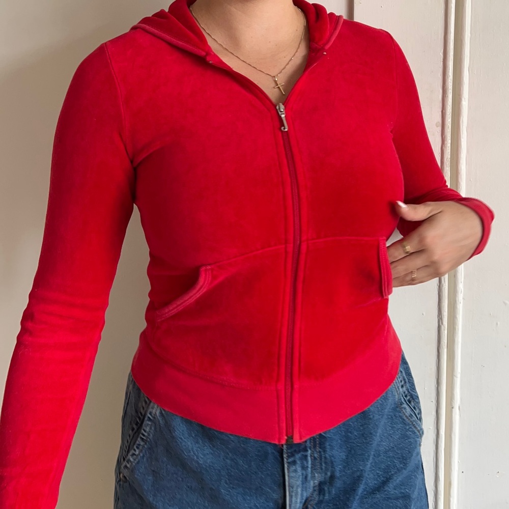 Red Velour Juicy Couture